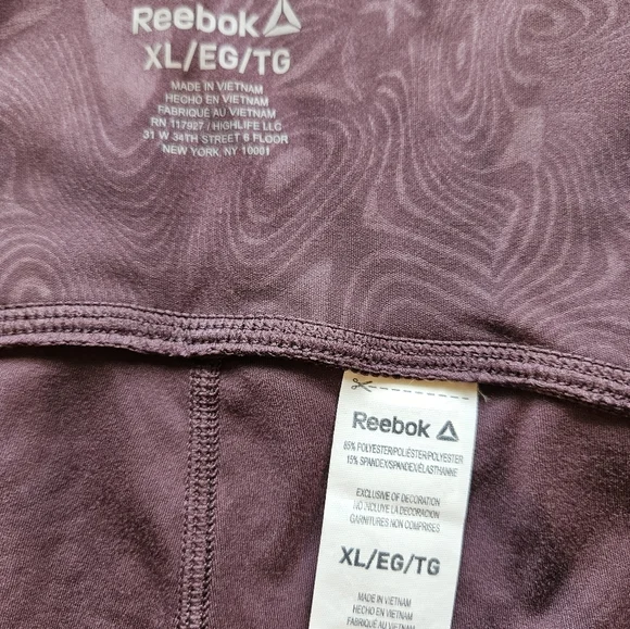 Reebok Womams Spirit High Rise Athletic Leggings With Pockets EUC Sz XL - Picture 5 of 7